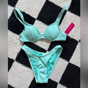 NWT Xhilaration XS Rib Knit Bikini Set